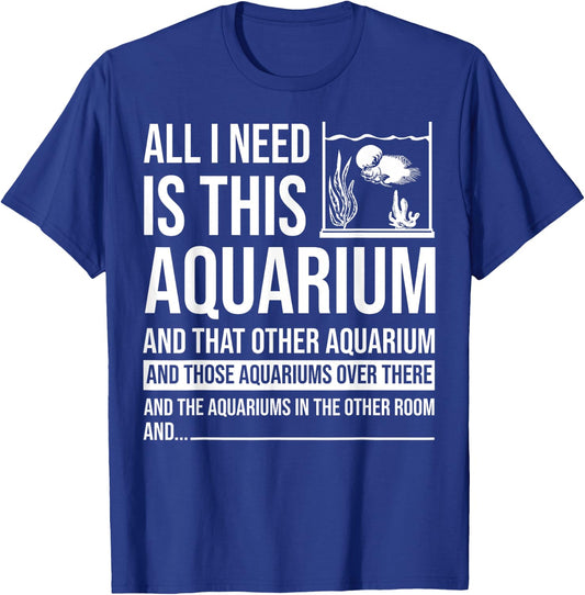 Funny Aquarium Gift Women Fish Tank Lover Fishkeeper T-Shirt - T-Shirt | Royal