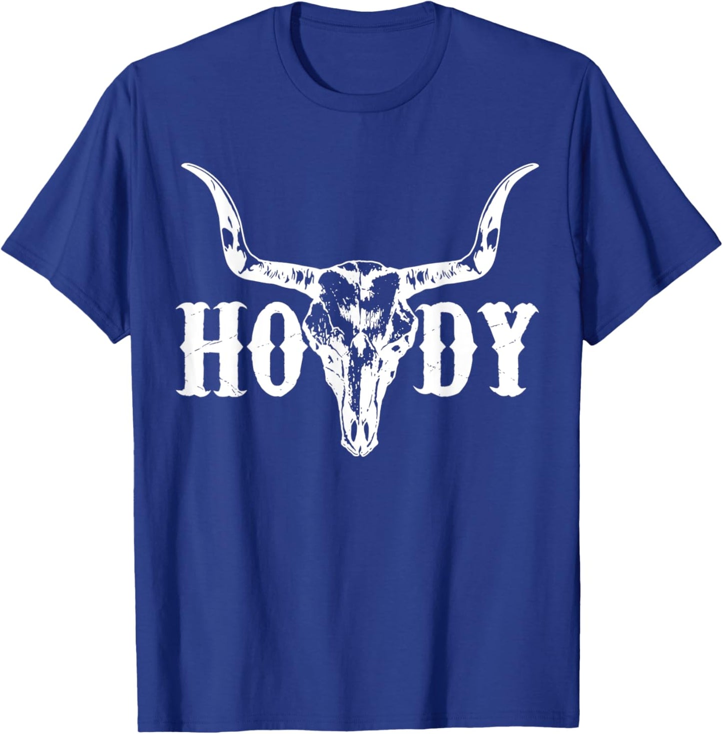Howdy Cowboy Cowgirl Rodeo Horse Riding Texas Southern T-Shirt - T-Shirt | Royal