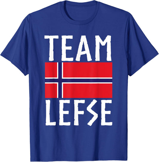 Team Lefse Norwegian Christmas Lefse Making T-Shirt - T-Shirt | Royal