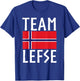Team Lefse Norwegian Christmas Lefse Making T-Shirt - T-Shirt | Royal