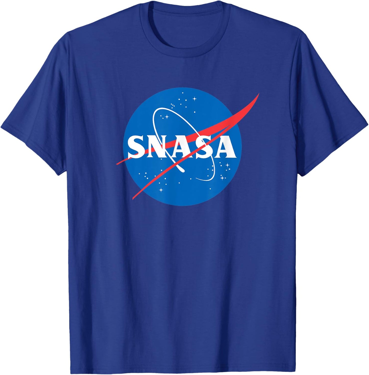 SNASA Meatball Logo Insignia Space Clothing Graphic T-Shirt - T-Shirt | Royal