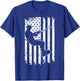 Wakeboarding Silhouette USA Flag Waterskiing Wakeboarder Kids Men T-Shirt - T-Shirt | Royal