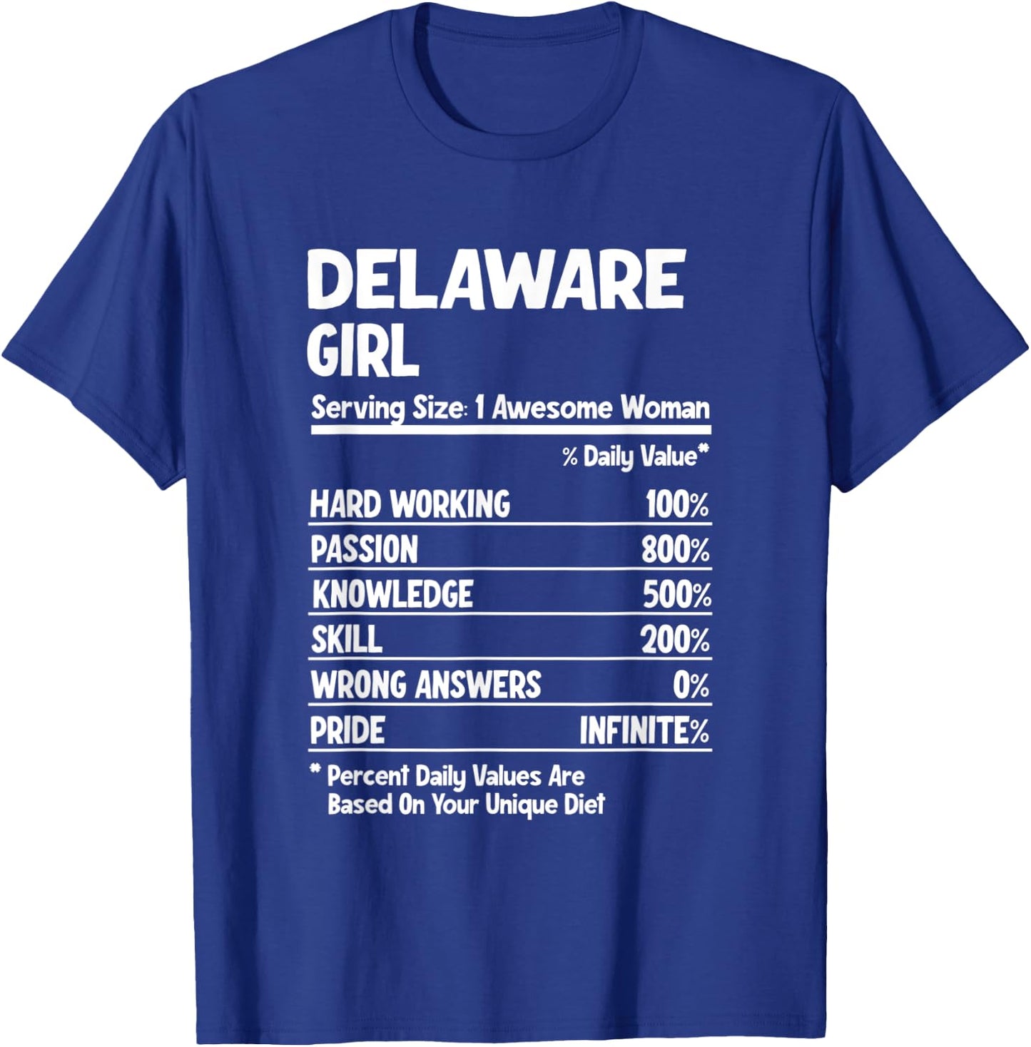 Delaware Girl T-Shirt - T-Shirt | Royal
