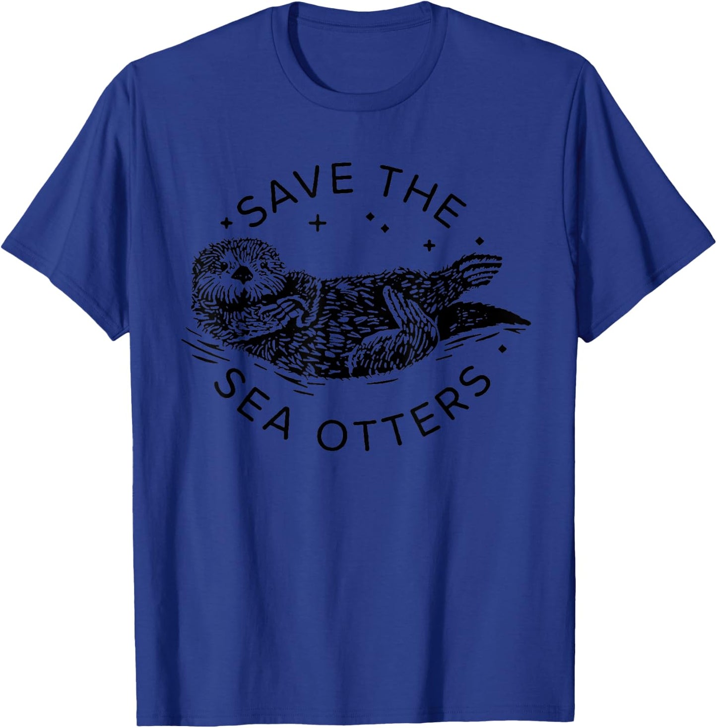 Save The Sea Otters T-Shirt - T-Shirt | Royal