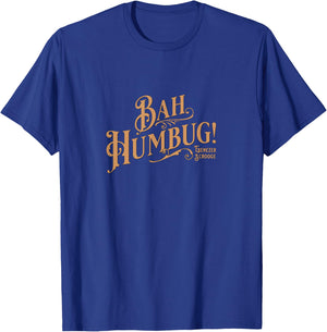 Christmas Song, Scrooge, Marley, Holiday Design Bah Hum Bug T-Shirt - T-Shirt | Royal