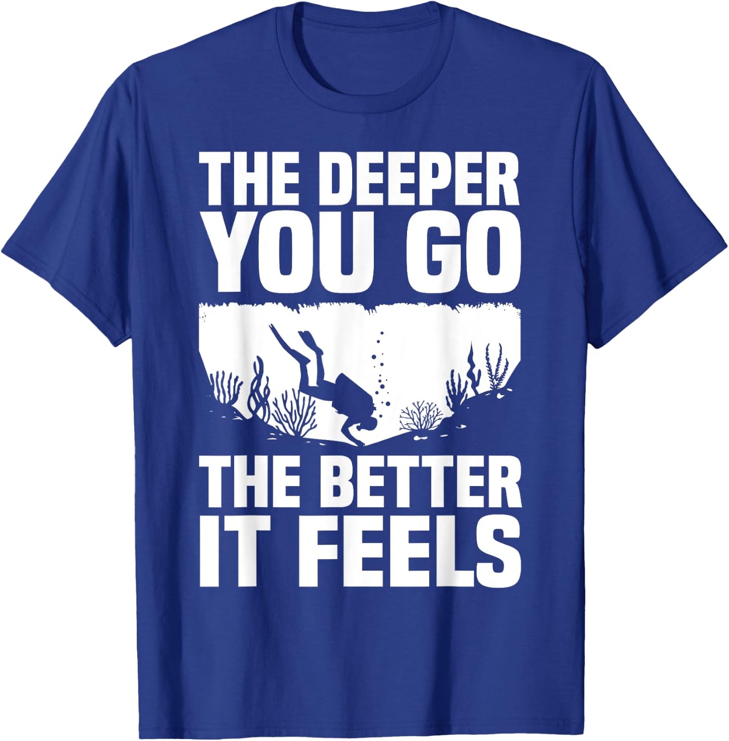 Funny Scuba Diving Themed Design Women Scuba Dive T-Shirt - T-Shirt | Royal
