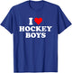 I Love Hockey Boys T-Shirt - T-Shirt | Royal