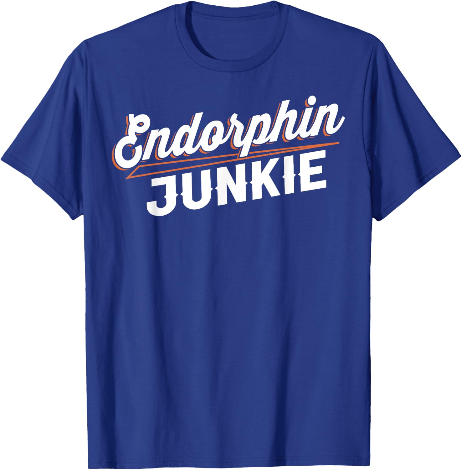 Endorphin Junkie - Motivational Fitness Women Gym T-Shirt - T-Shirt | Royal