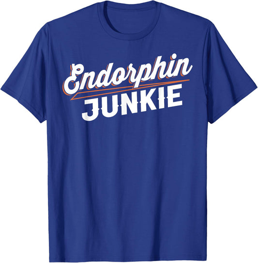 Endorphin Junkie - Motivational Fitness Women Gym T-Shirt - T-Shirt | Royal