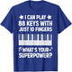 Piano Jazz Music Keyboard Composer Piano Player Superpower T-Shirt - T-Shirt | Royal