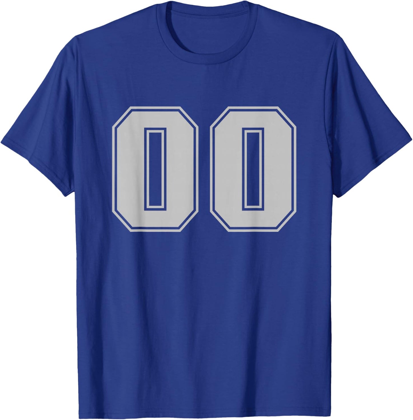 Sport Team Number #00 T-Shirt - T-Shirt | Royal
