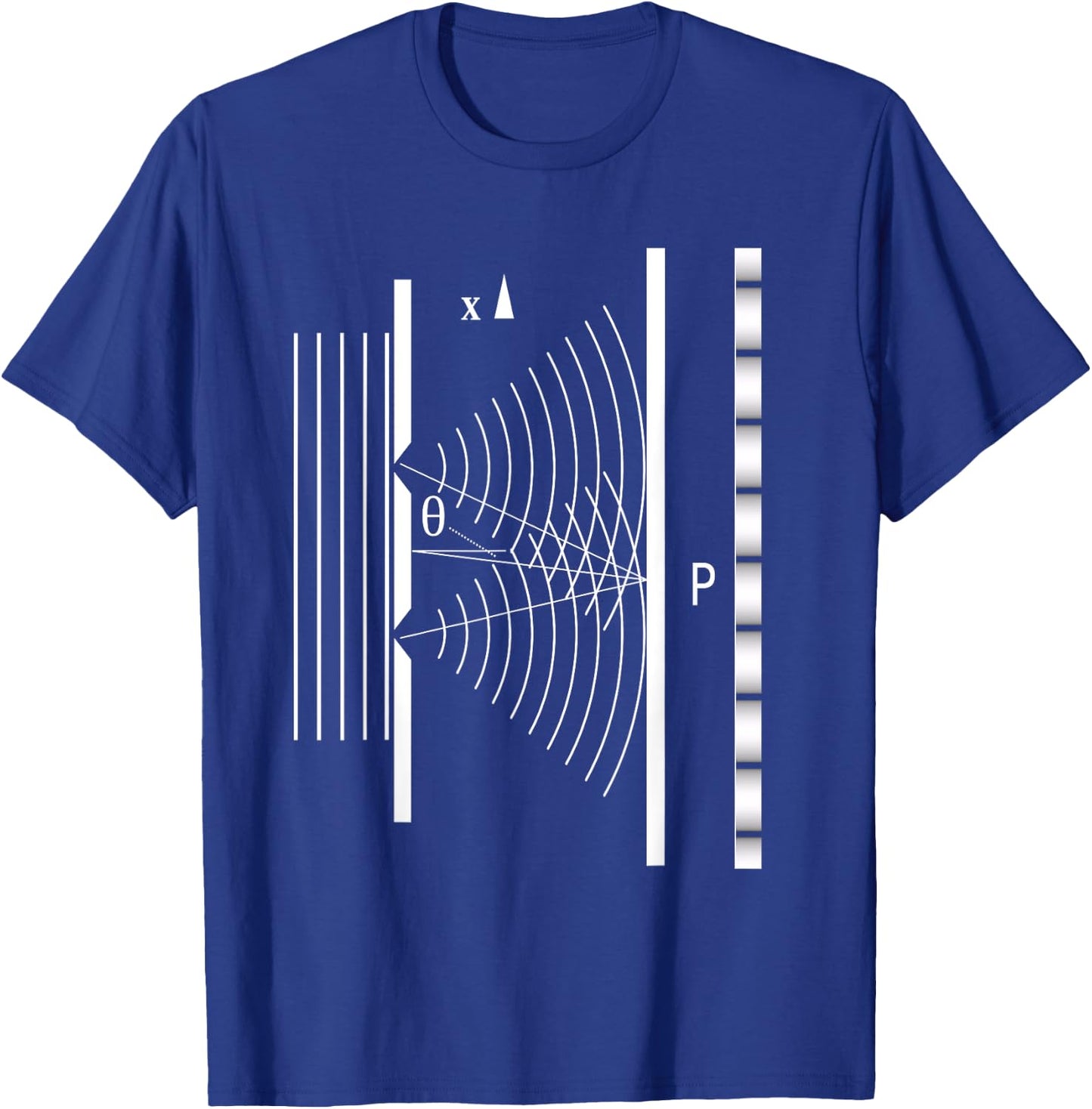 Double Slit Experiment Particle Physics Lover Physicist T-Shirt - T-Shirt | Royal