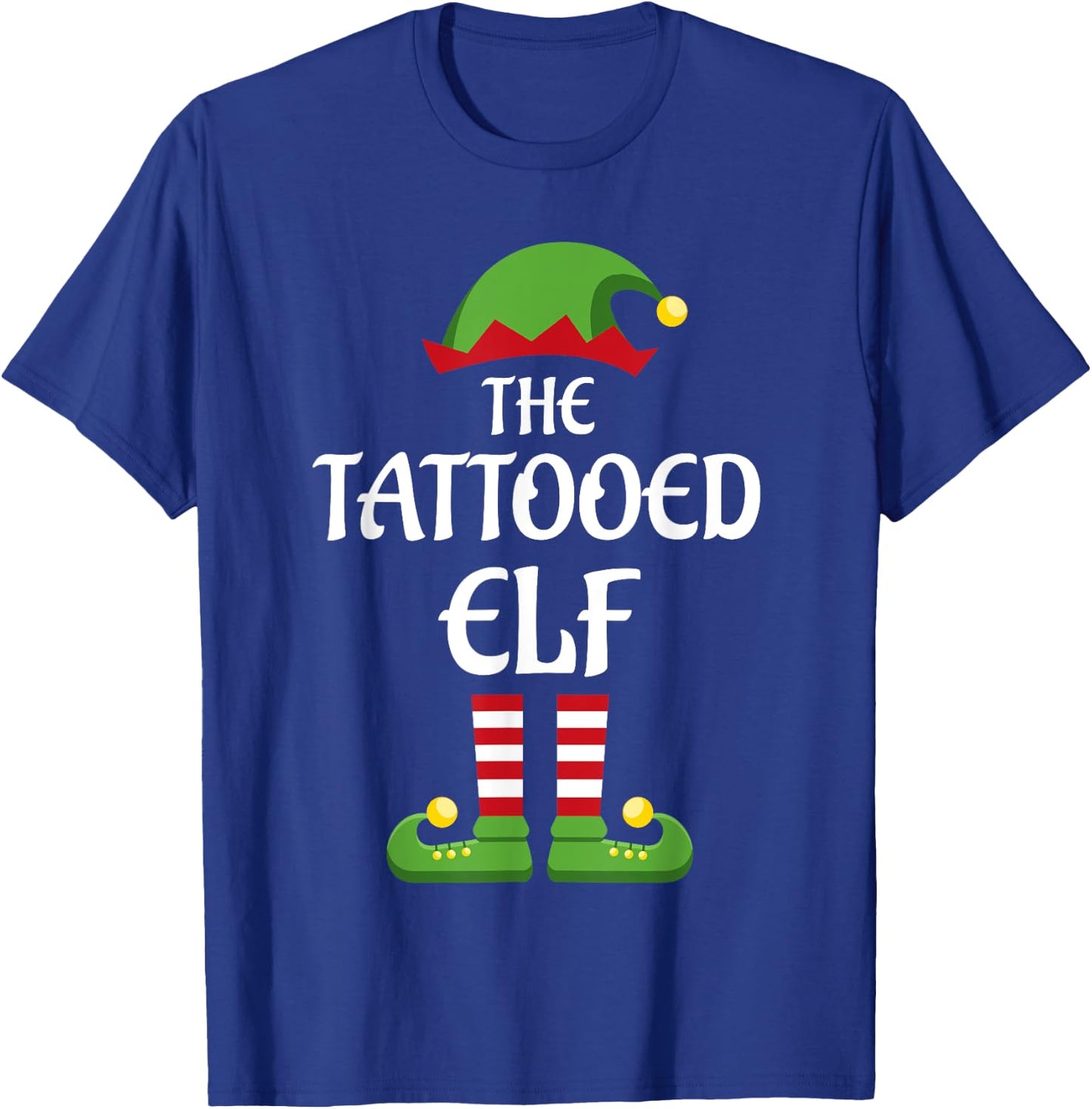 Tattooed Elf Family Matching Group Christmas T-Shirt - T-Shirt | Royal