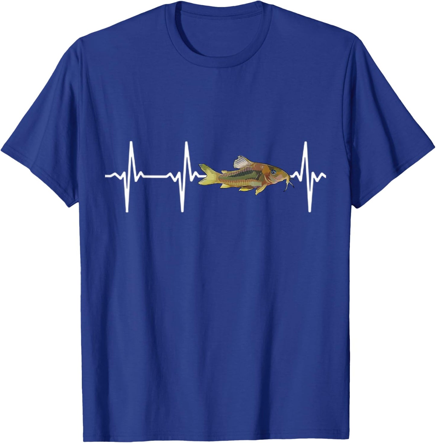 Corydoras Catfish Heartbeat For Fishkeeping Aquarium Lovers T-Shirt - T-Shirt | Royal