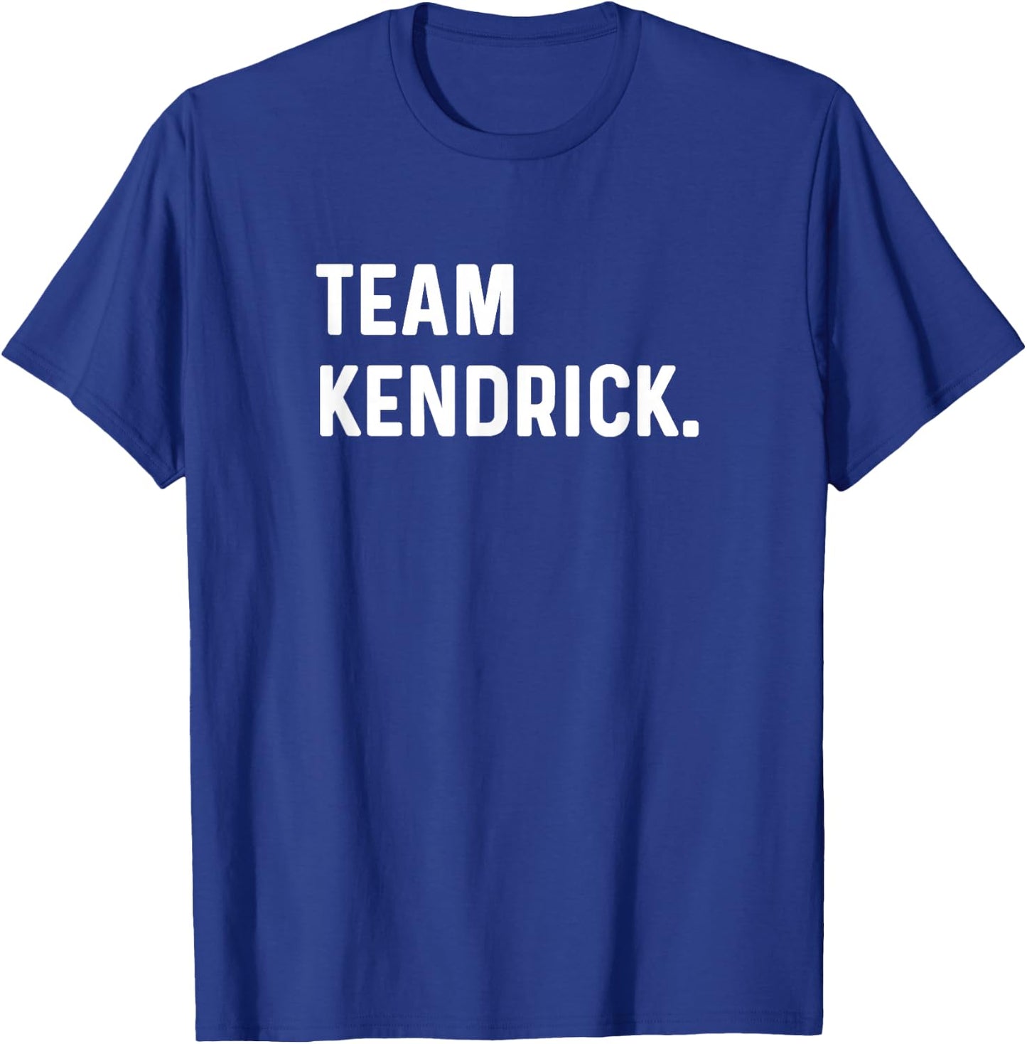 Support Your Favorite Team by MJ Kendrick Team Black Small Crew Collar Modern Logo T-Shirt - T-Shirt | Royal