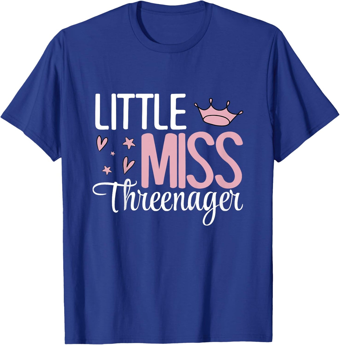 Little Miss Threenager T-Shirt - T-Shirt | Royal