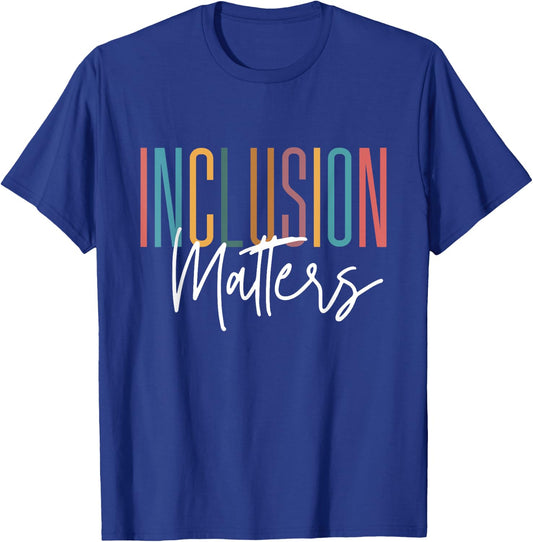 Autism Awareness Acceptance Inclusion Matters Women Kids T-Shirt - T-Shirt | Royal