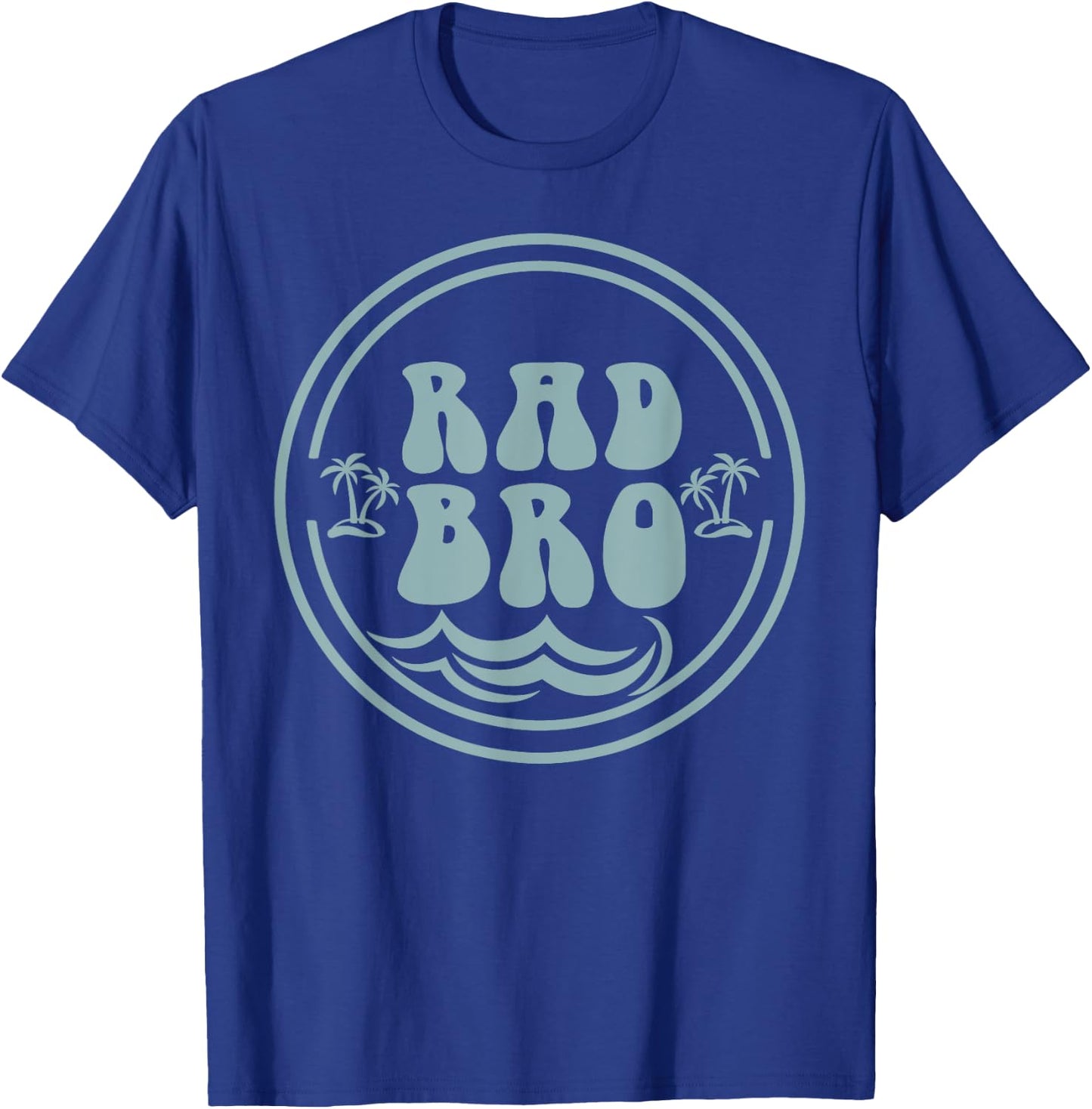 Rad Brother Surf Matching Birthday The Big One 1st Birthday T-Shirt - T-Shirt | Royal