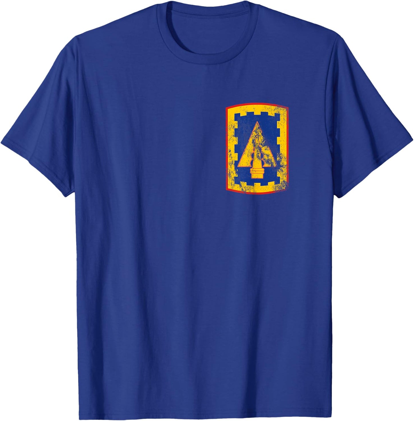 108th Air Defense Artillery Brigade Patch 108th ADA Vintage T-Shirt - T-Shirt | Royal