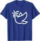 Peace Dove Silhouette Logo T-Shirt - T-Shirt | Royal