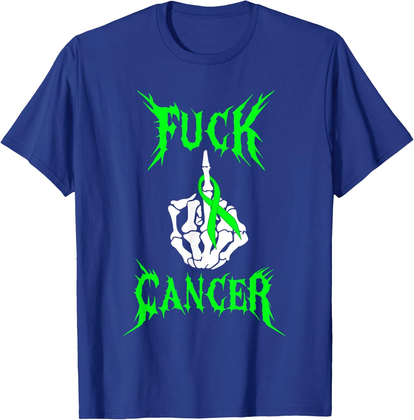 Fuck Cancer Rock Tattoos Warrior Non-Hodgkin Lymphoma Cancer T-Shirt - T-Shirt | Royal