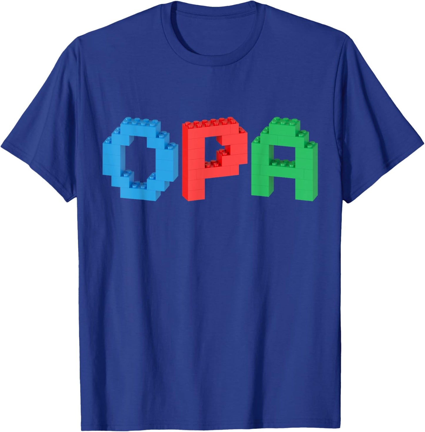 Opa Master Builder Building Bricks Blocks Family T-Shirt - T-Shirt | Royal