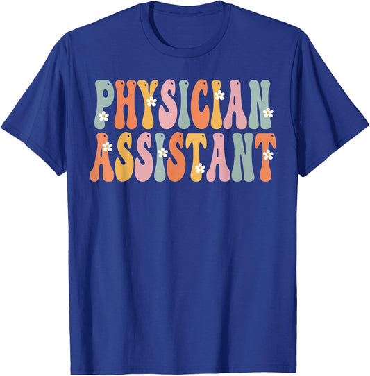 Physician Assistant Week Groovy Appreciation Day T-Shirt - T-Shirt | Royal