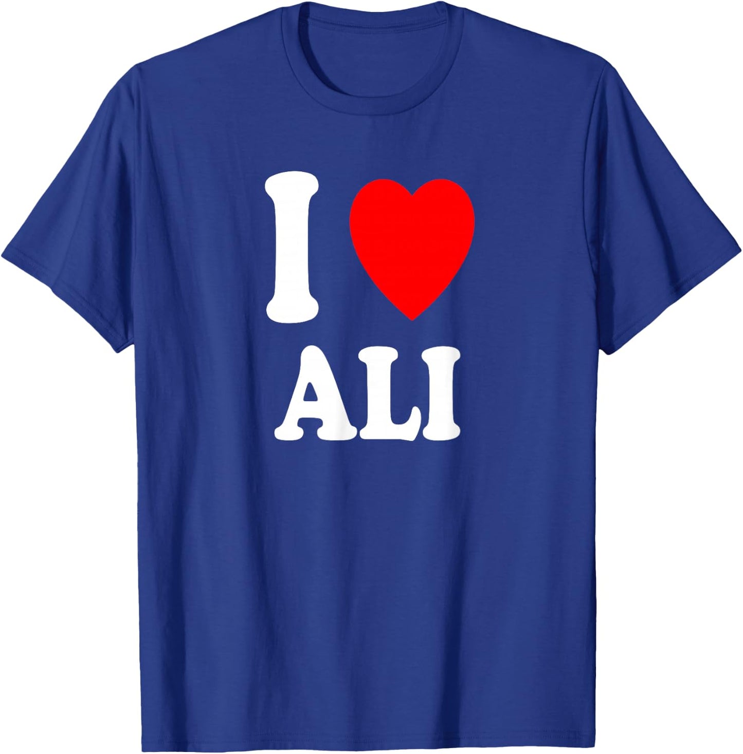 I Heart (Love) Ali Cute Matching Couple Spouse T-Shirt - T-Shirt | Royal