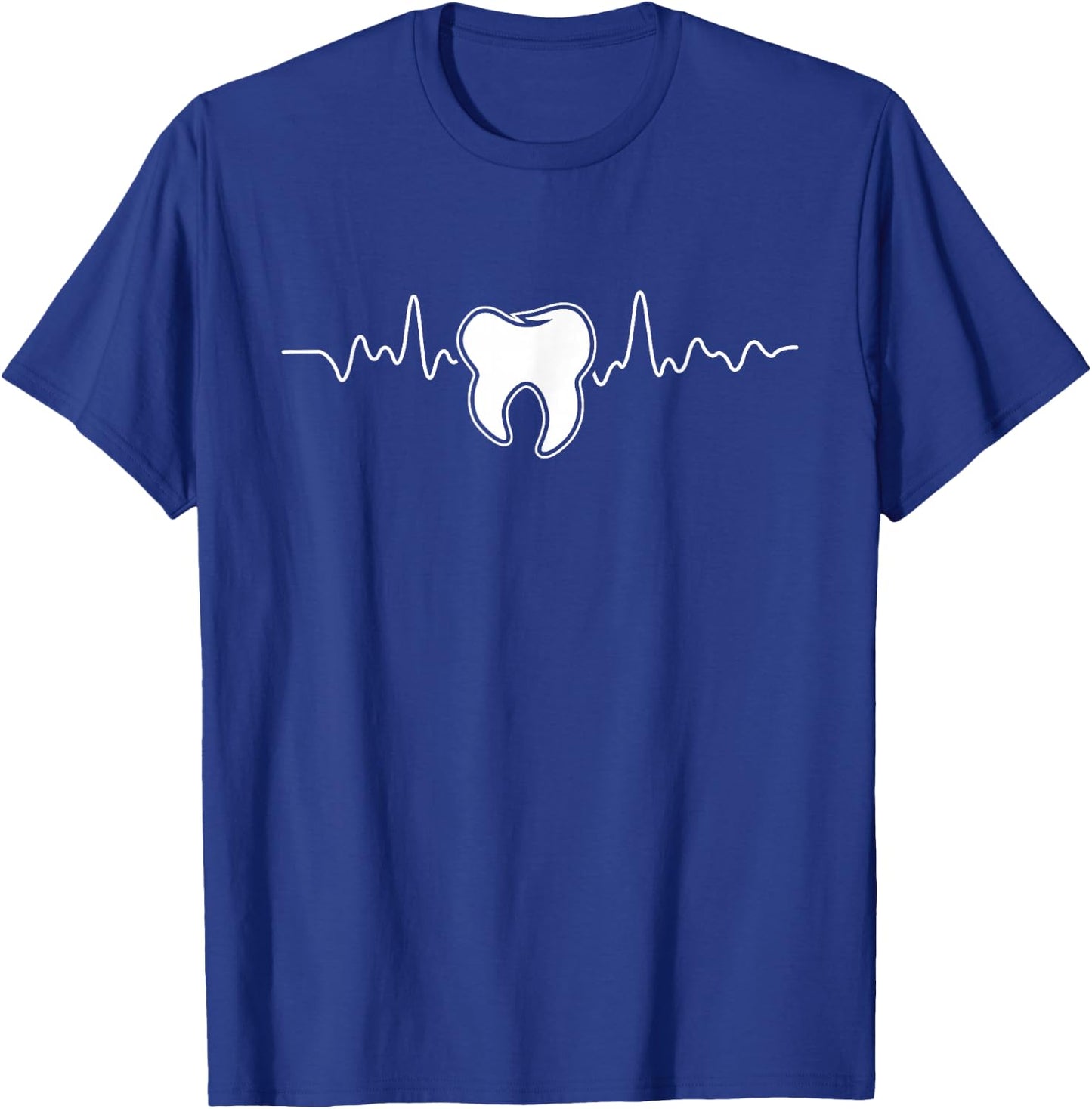 Tooth Heartbeat - Dentist Dental Assistant Dentistry DDS T-Shirt - T-Shirt | Royal