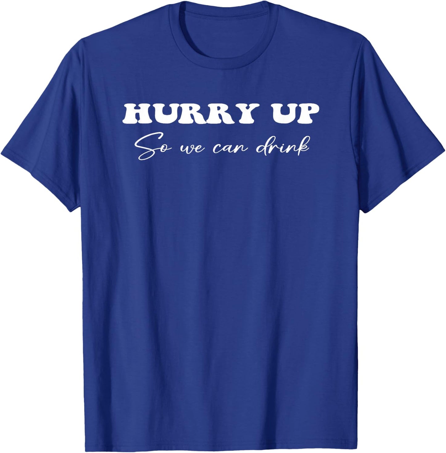 Funny Marathon Running Design Drinking Half Marathon Support T-Shirt - T-Shirt | Royal