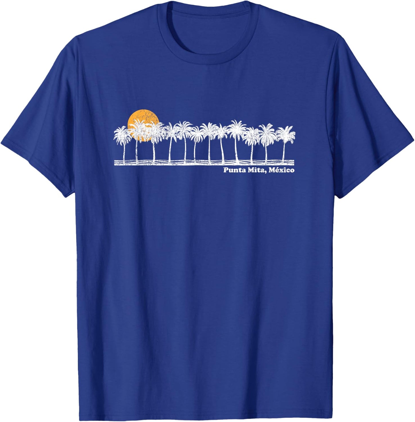 Punta Mita Vintage 70s Retro Throwback Design T-Shirt - T-Shirt | Royal