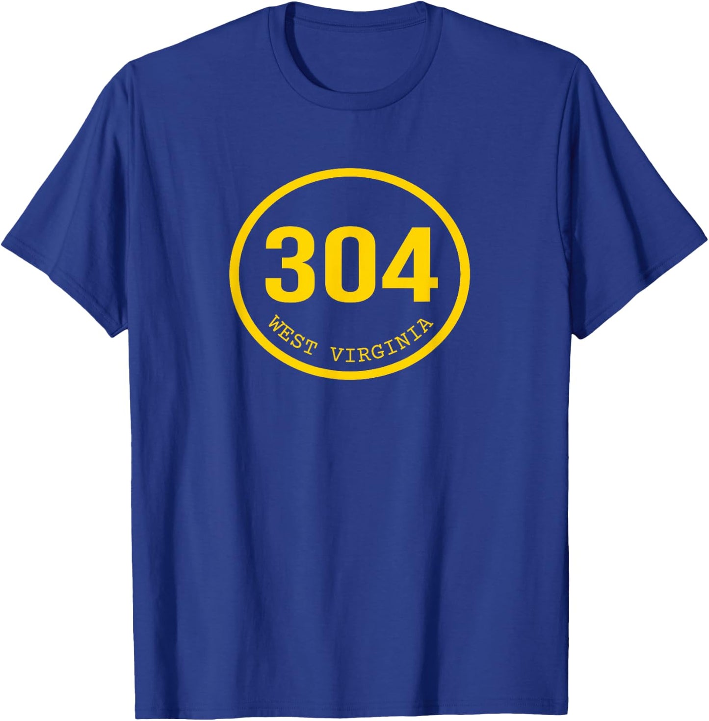 Area Code 304 WV Vintage West Virginia Born Raised Local T-Shirt - T-Shirt | Royal