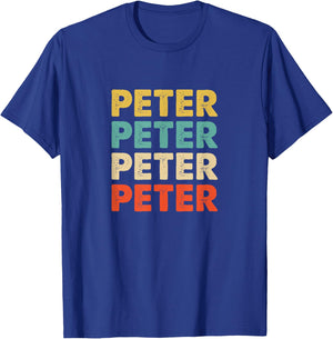 Peter Name T-Shirt - T-Shirt | Royal
