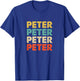 Peter Name T-Shirt - T-Shirt | Royal