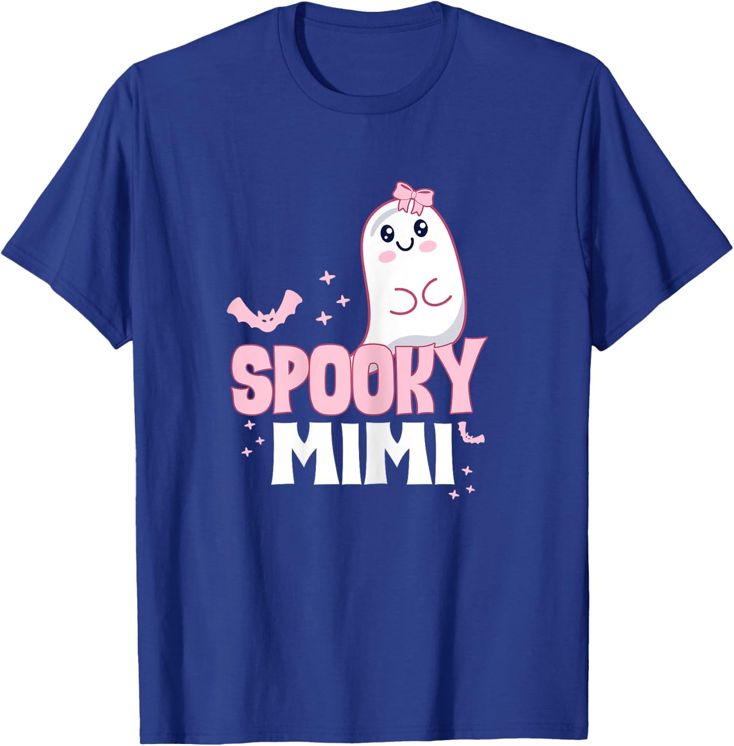 Spooky Mimi Family Cute Pink White Ghost Boo Halloween T-Shirt - T-Shirt | Royal