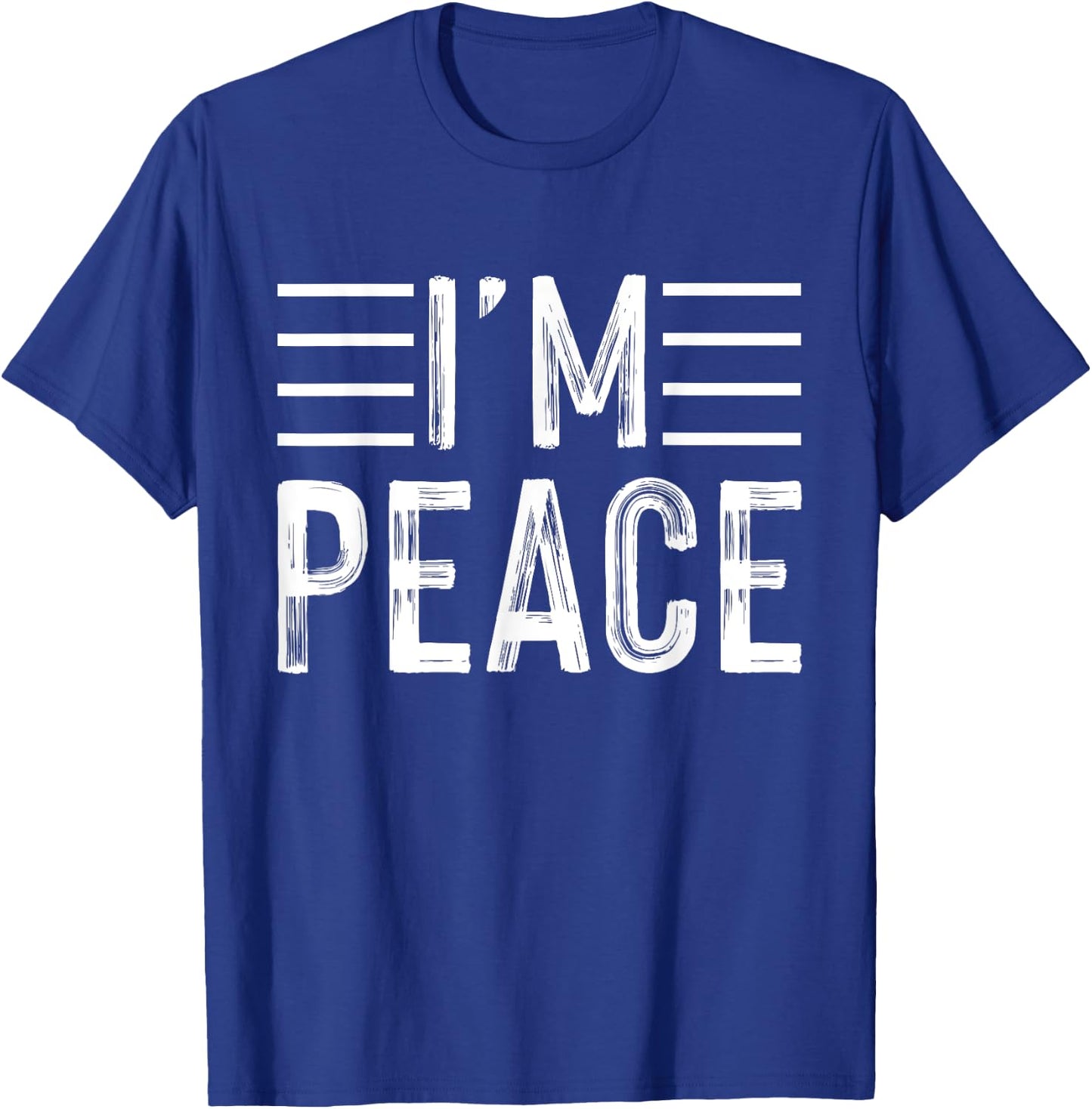 I Come In Peace - Im Peace Funny Matching Couple T-Shirt - T-Shirt | Royal