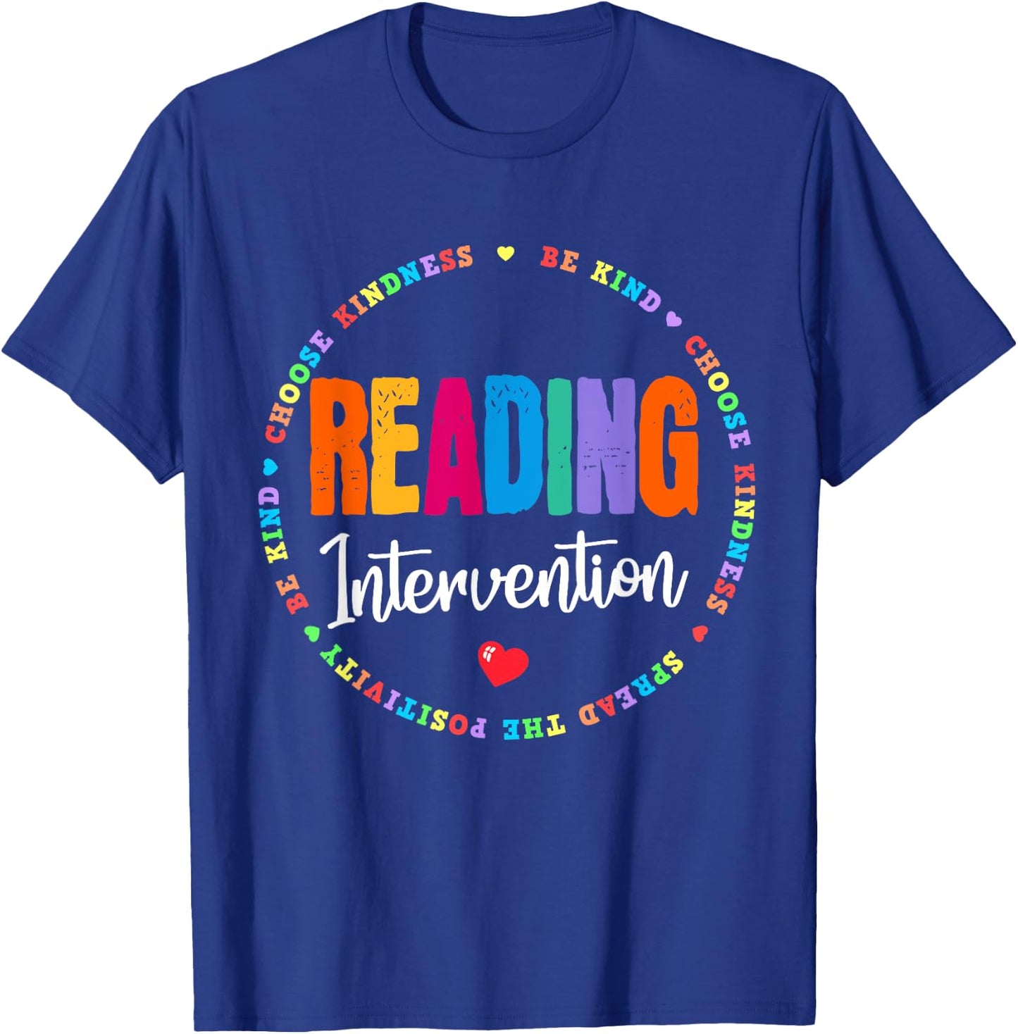 School Support Specialist Teacher Squad Reading Intervention Men Women Kids T-Shirt - T-Shirt | Royal