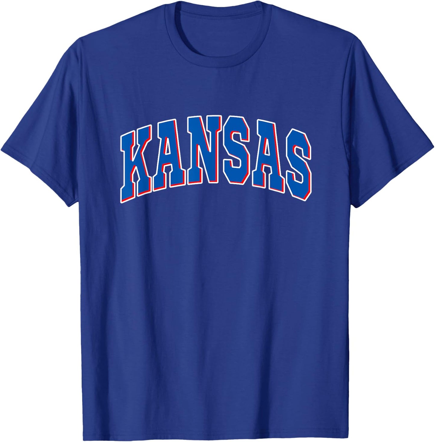 Kansas - Throwback Design - Classic T-Shirt - T-Shirt | Royal