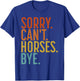 Funny Horse Shirt Women Boys or Girls T-Shirt - T-Shirt | Royal