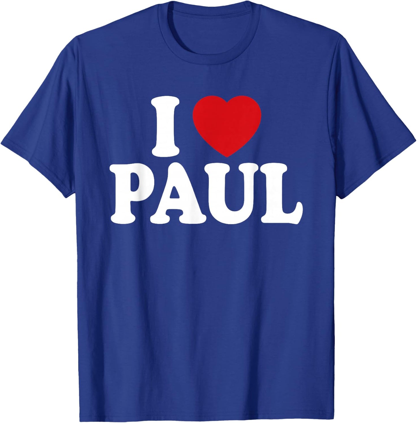 I Heart Love Paul T-Shirt - T-Shirt | Royal