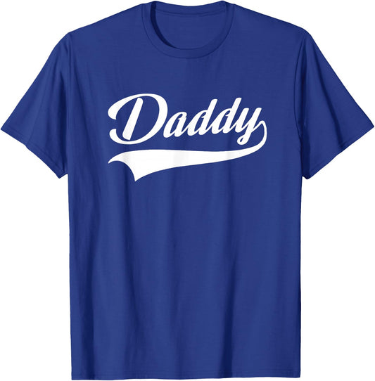 Daddy - Best Father - Throwback Sporty Design - Classic T-Shirt - T-Shirt | Royal