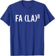 FA (LA)8 la la Funny Christmas Music Teacher Math Meme Men Women Kids T-Shirt - T-Shirt | Royal