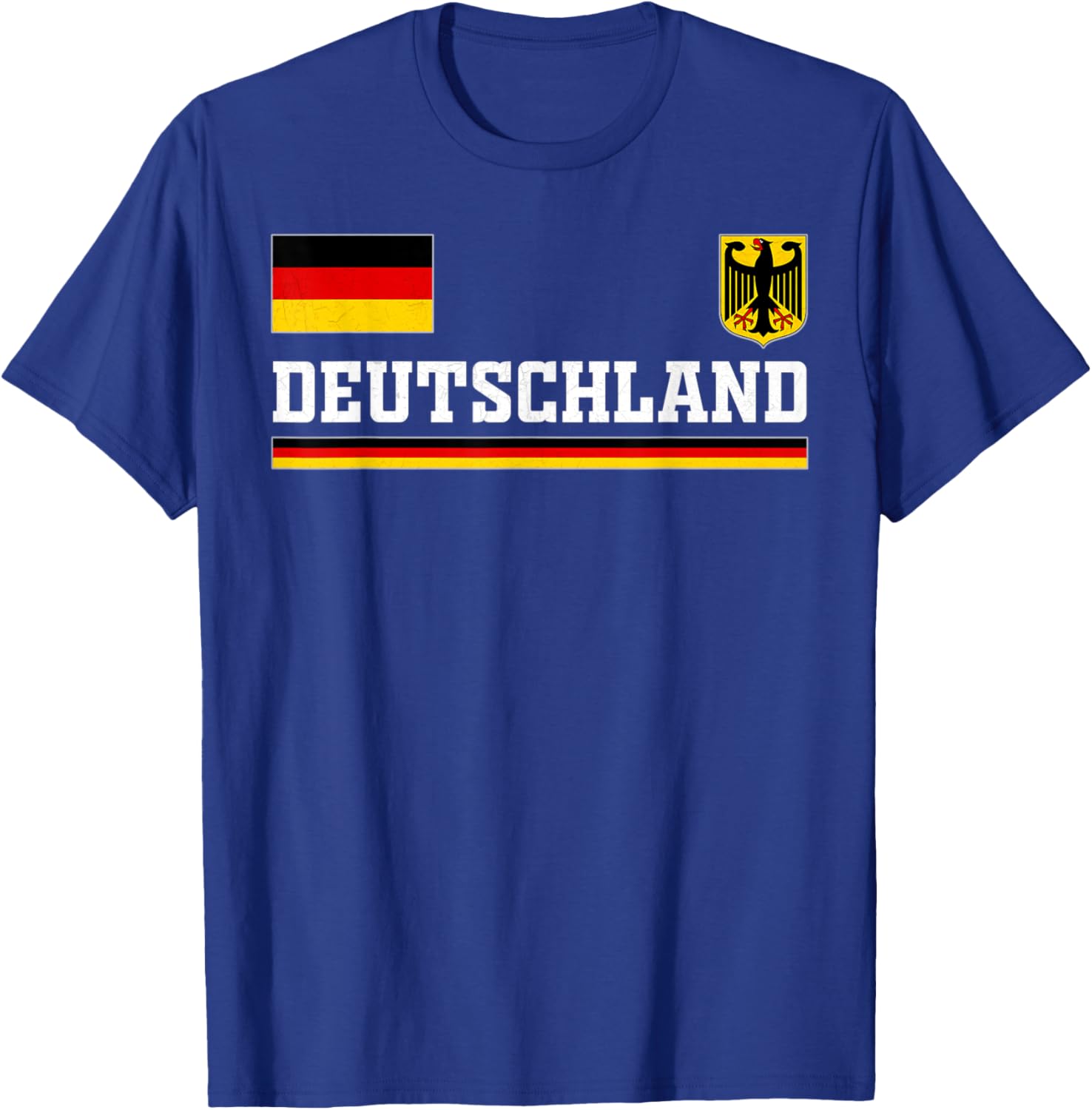 Germany Soccer Fan Jersey Style Fussball T-Shirt - T-Shirt | Royal