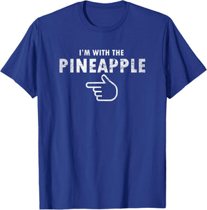 I'm With Pineapple Halloween Costume Funny Couples Pineapple T-Shirt - T-Shirt | Royal