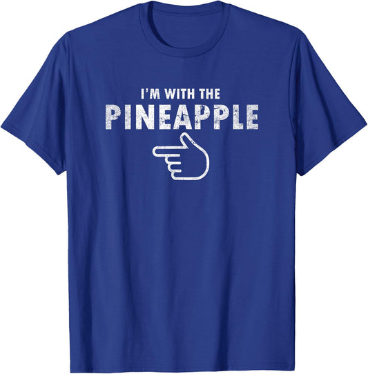 I'm With Pineapple Halloween Costume Funny Couples Pineapple T-Shirt - T-Shirt | Royal