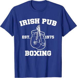 Funny Boxing Irish Pub Sport Happy Saint Patricks Day T-Shirt - T-Shirt | Royal
