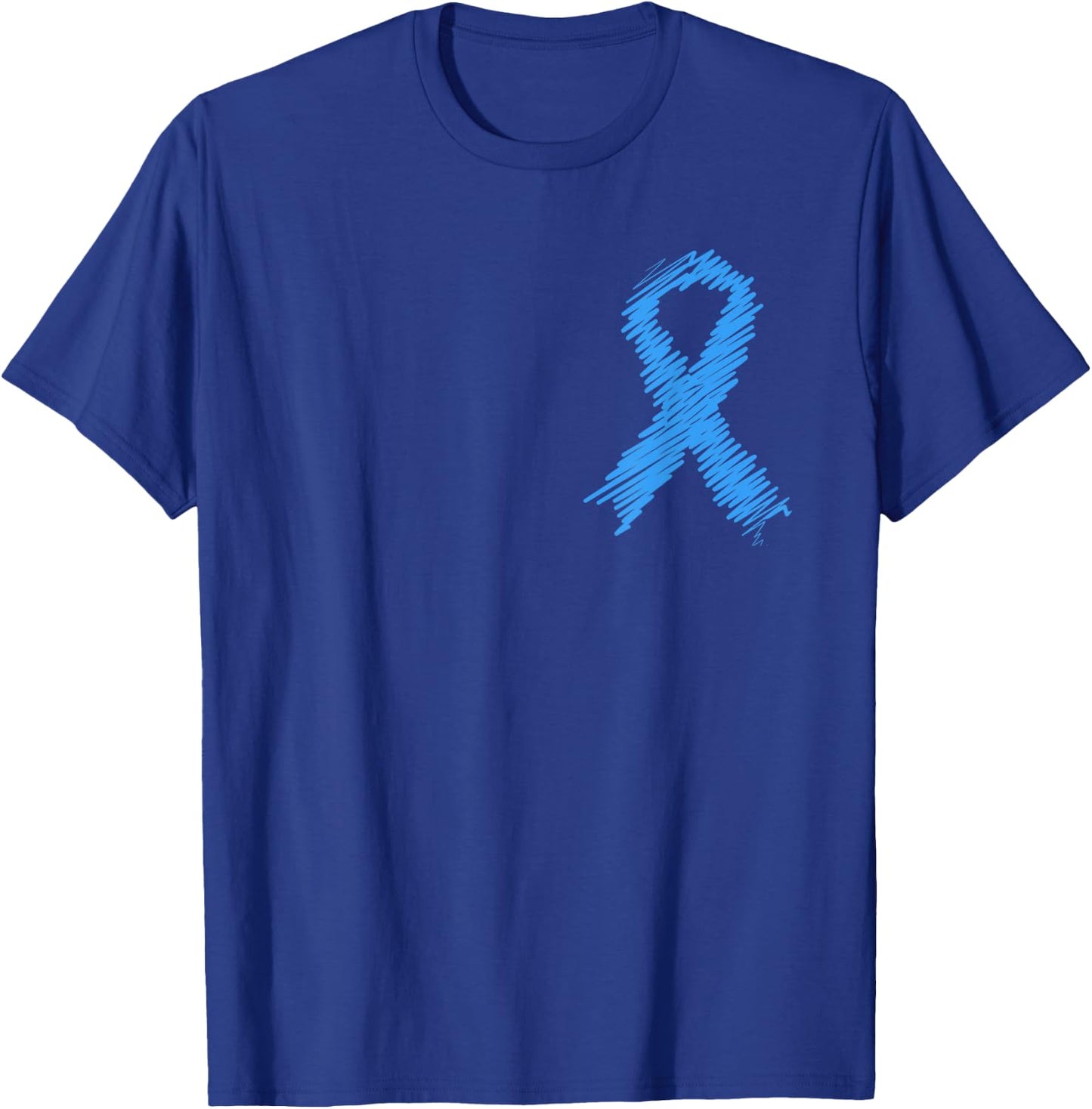 Diabetes Awareness Month Diabetic Blue Love Ribbon T1D T2D T-Shirt - T-Shirt | Royal