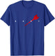 Dartboard Darts Dart Player T-Shirt - T-Shirt | Royal
