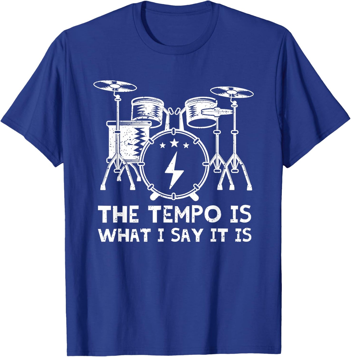 Best Drum Design Women Drummer Drum Kit Drumming T-Shirt - T-Shirt | Royal