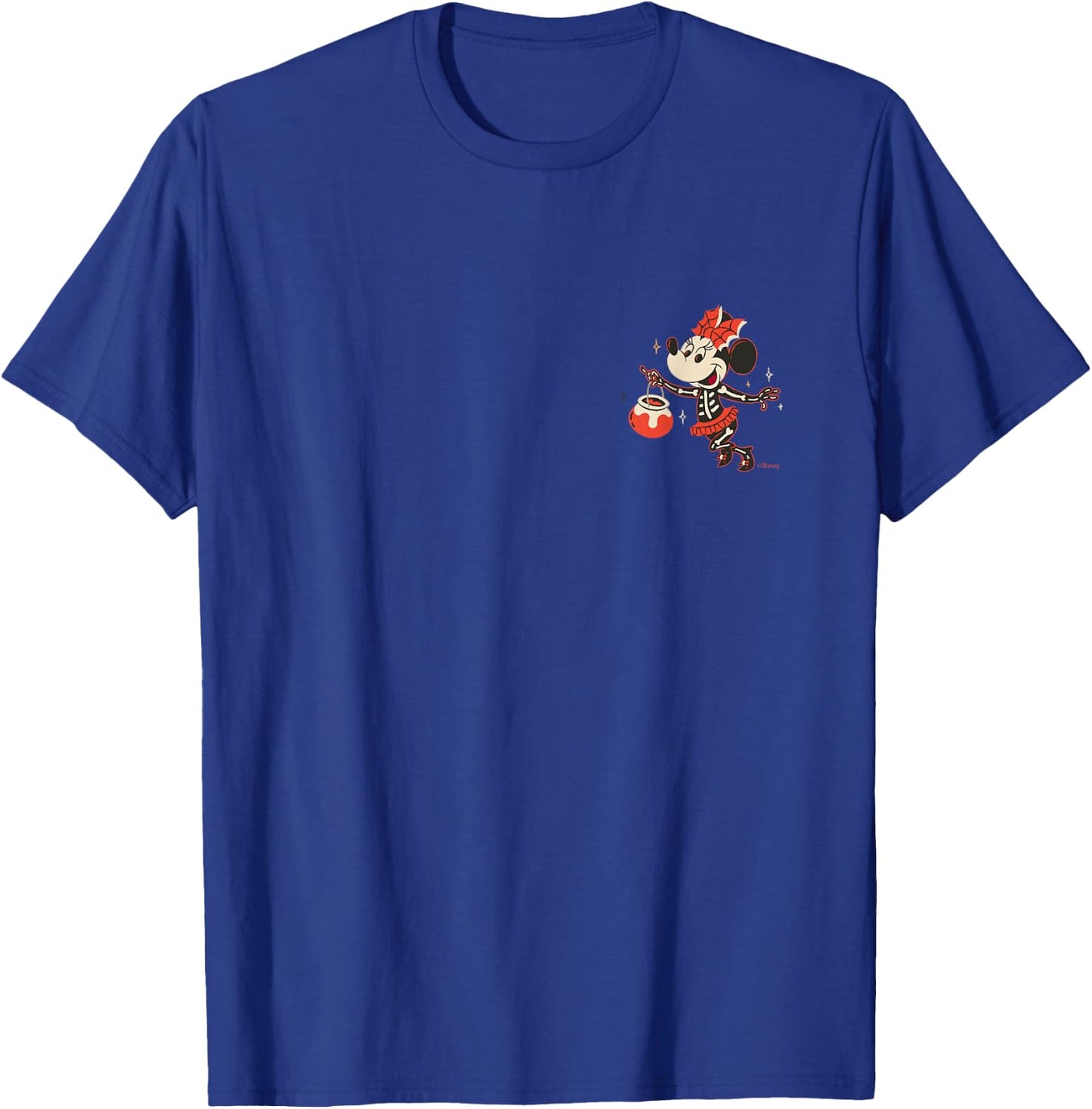 Disney Minnie Mouse Halloween Skeleton Trick or Treat T-Shirt - T-Shirt | Royal